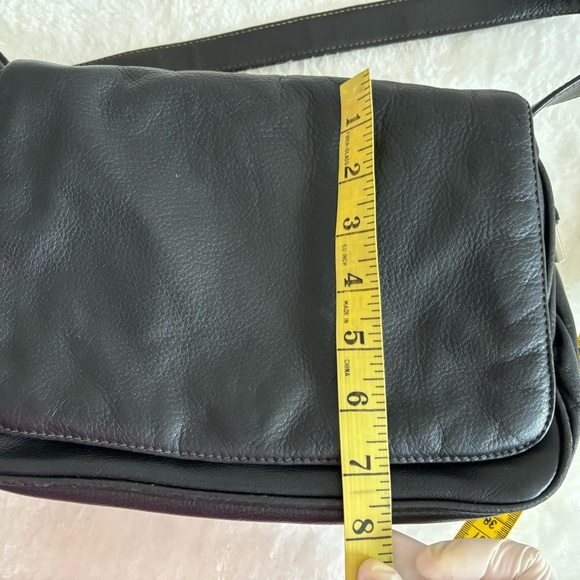 Vintage leather shoulder bag brown size Medium 90’s - Picture 14 of 17